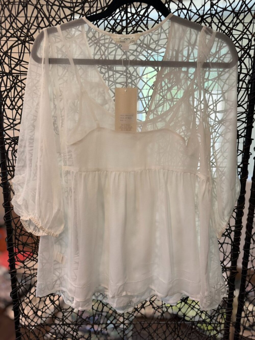 Chiffon Ruffle Blouse (3075) - Picture 3 of 5